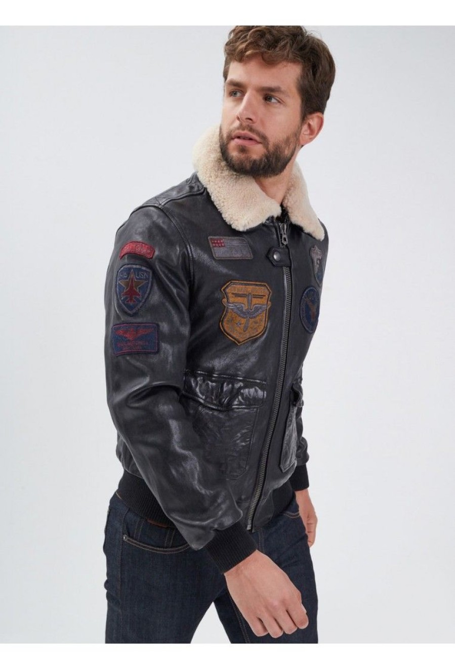 Homme DAYTONA 73  | Mythic - Blouson Air Force Cuir Homme